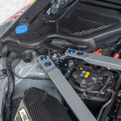 JDC Titanium Engine Bay Dress-Up Hardware Kit | 2021-2026 BMW M3/M4 | House of Apex - House of Apex