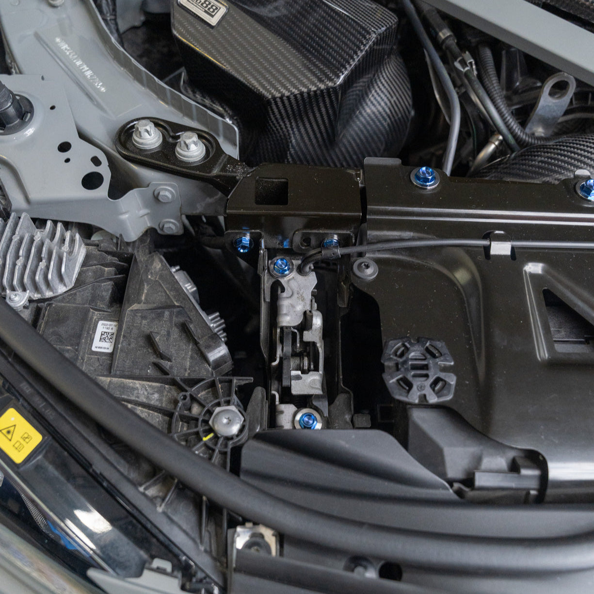 JDC Titanium Engine Bay Dress-Up Hardware Kit | 2021-2026 BMW M3/M4 | House of Apex - House of Apex