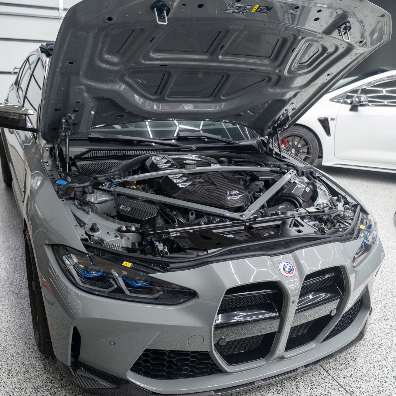 JDC Titanium Engine Bay Dress-Up Hardware Kit | 2021-2026 BMW M3/M4 | House of Apex - House of Apex