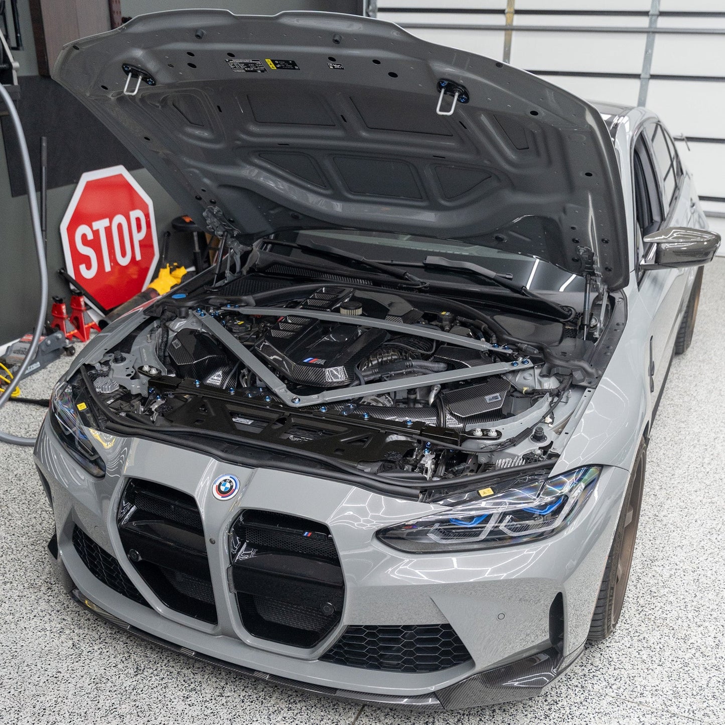 JDC Titanium Engine Bay Dress-Up Hardware Kit | 2021-2026 BMW M3/M4 | House of Apex - House of Apex