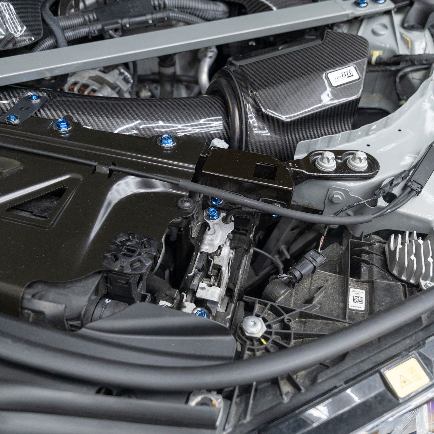 JDC Titanium Engine Bay Dress-Up Hardware Kit | 2021-2026 BMW M3/M4 | House of Apex - House of Apex