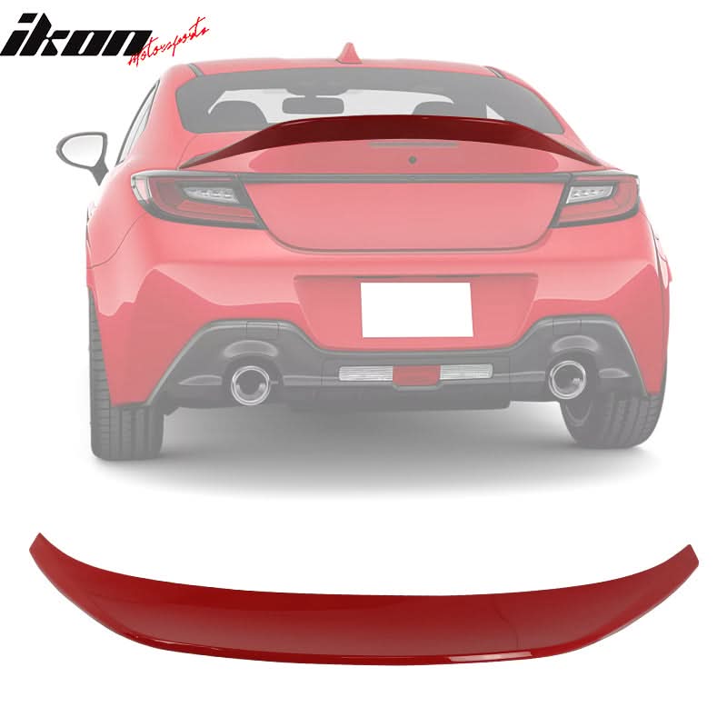 2022-2025 Subaru BRZ GR86 #DCK Red V Roof + TRD Trunk Spoiler ABS