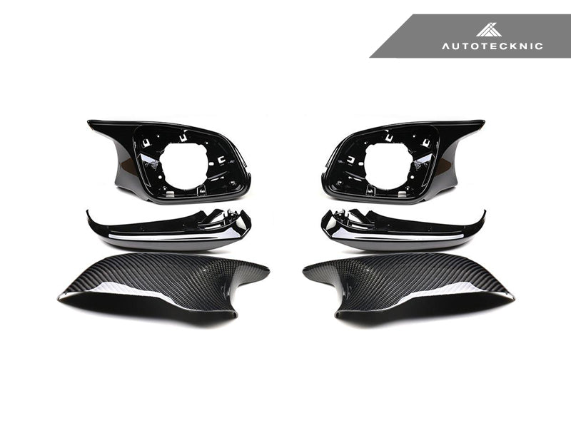 AutoTecknic Version III M-Inspired Dry Carbon Mirror Housing Kit - F30 3-Series | F87 M2