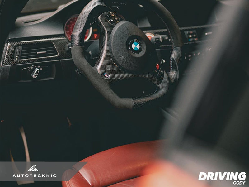 AutoTecknic Carbon Fiber Steering Wheel Trim - E9X M3