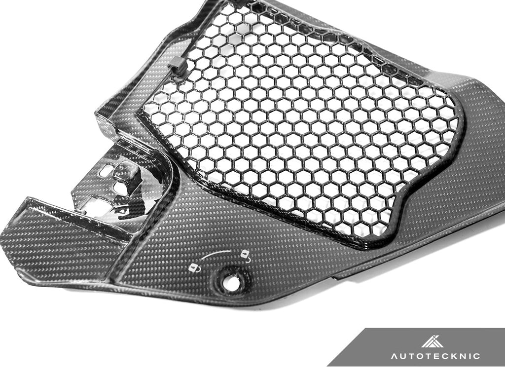 AutoTecknic Dry Carbon Engine Cowl Panel Trim Set - Toyota A90 Supra 2020-Up