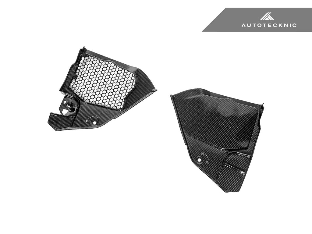 AutoTecknic Dry Carbon Engine Cowl Panel Trim Set - Toyota A90 Supra 2020-Up