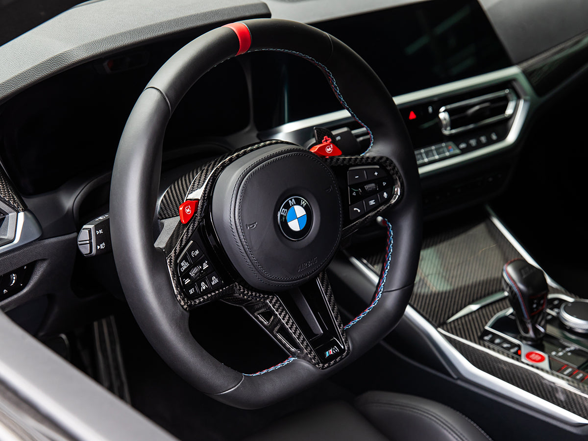 AutoTecknic LCI Carbon Steering Wheel Trim - G20