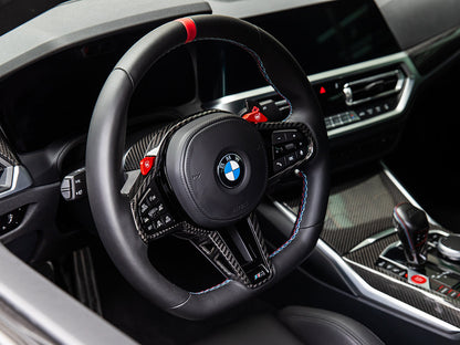 AutoTecknic LCI Carbon Steering Wheel Trim - G20