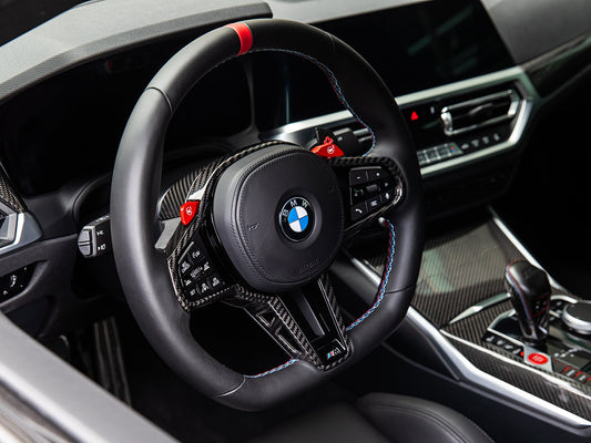 AutoTecknic LCI Carbon Steering Wheel Trim - G20