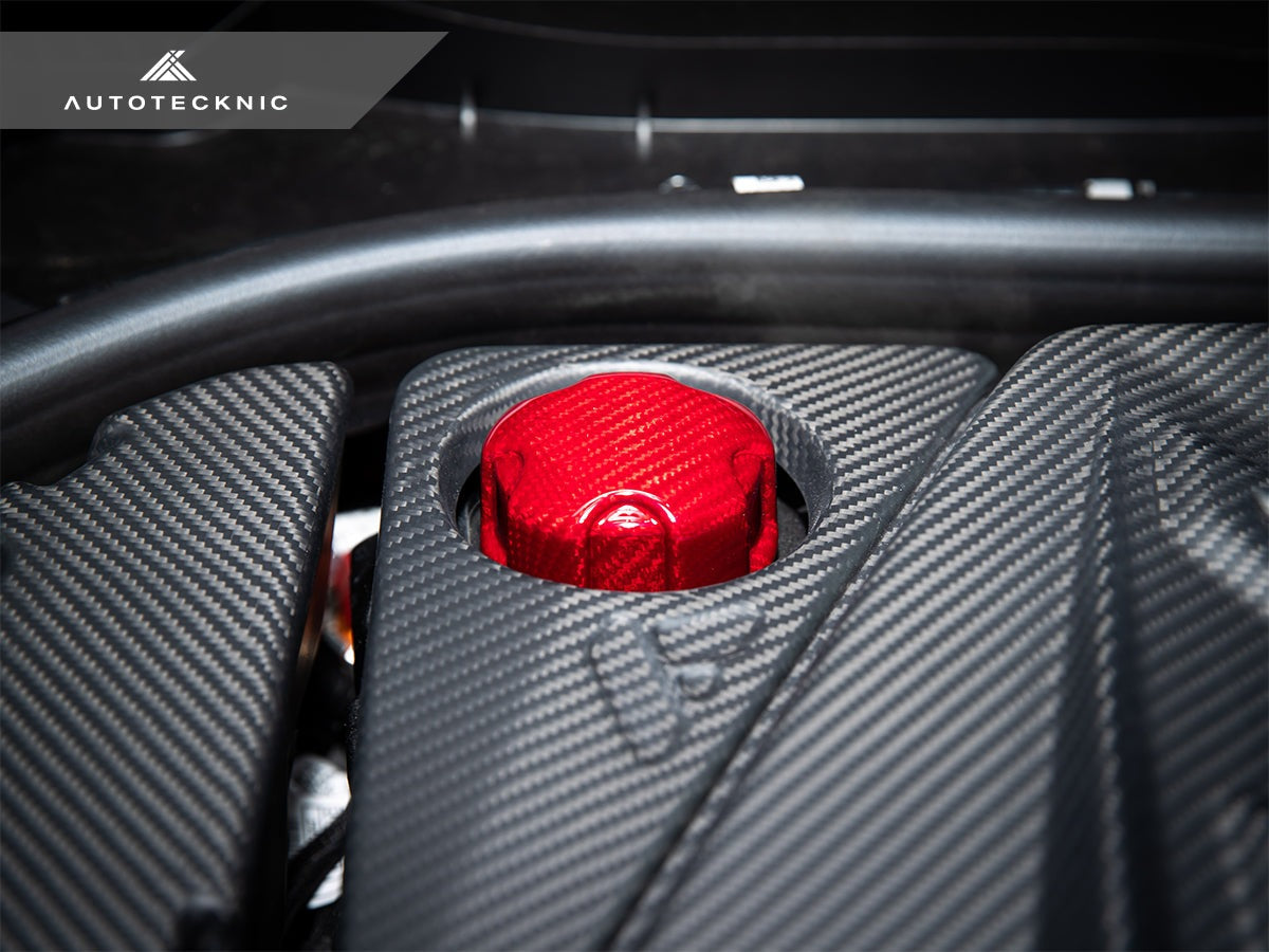 AutoTecknic Dry Carbon Charge Cooler Tank Cap Cover - F80 M3 | F82/ F83 M4