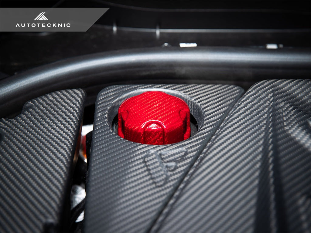 AutoTecknic Dry Carbon Charge Cooler Tank Cap Cover - G87 M2