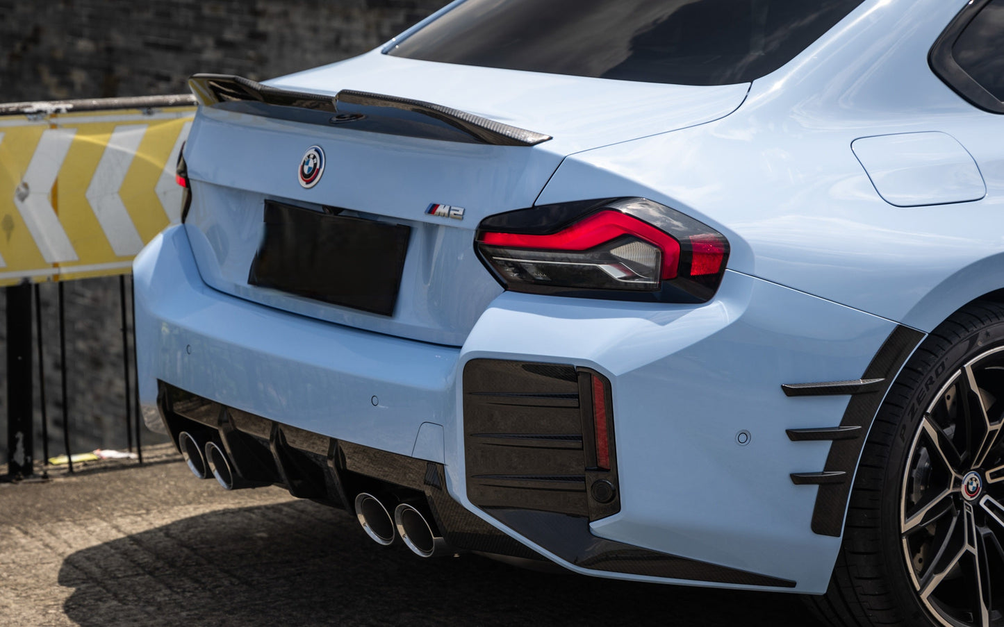 M2 G87 Coupe MP Style Dry Carbon Fiber Rear Side Spats