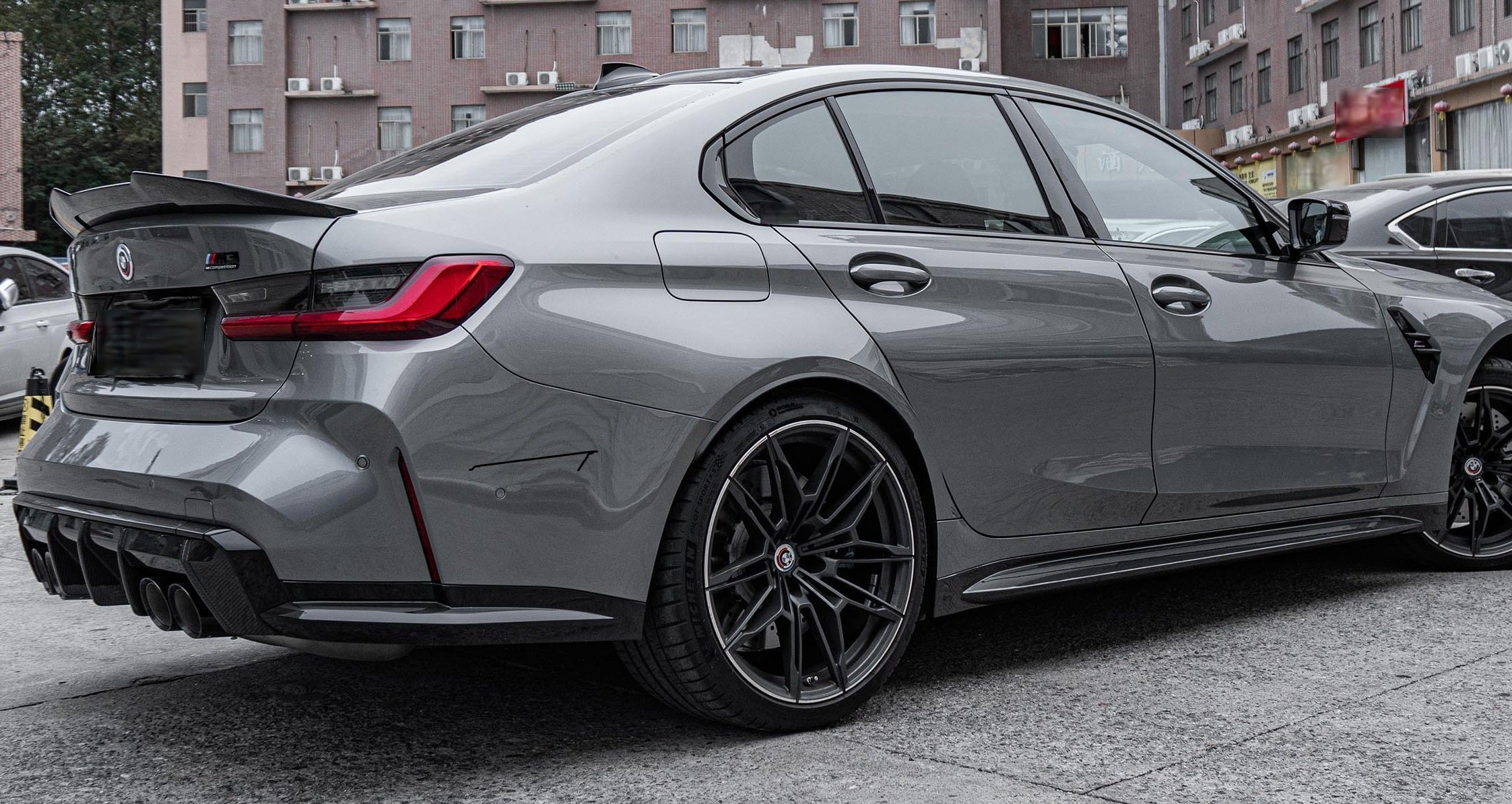 G8X OEM Dry Carbon Fiber Side Skirts