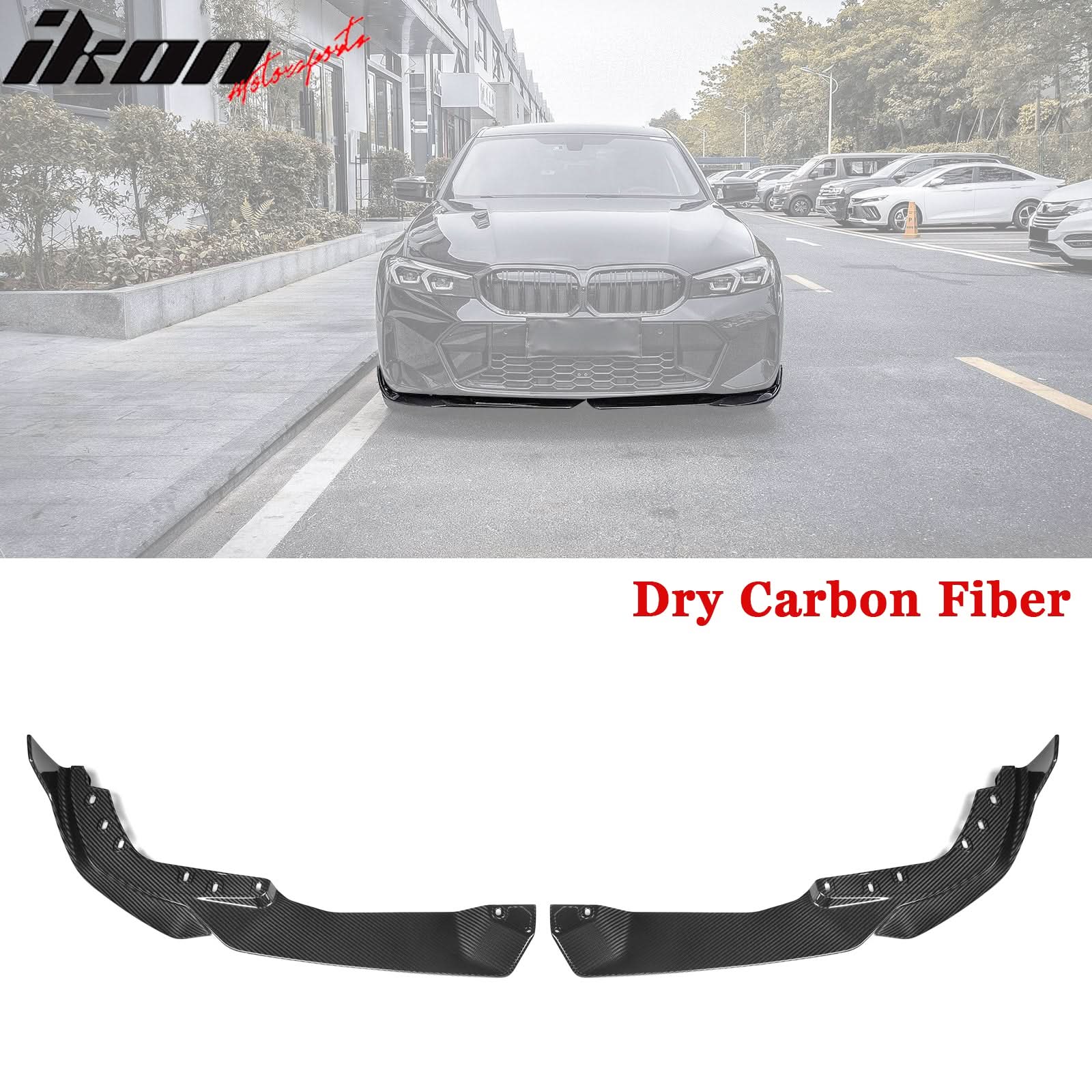 2023-2025 BMW G20 M Sport M340i Front Lip M Performance 2PC Black