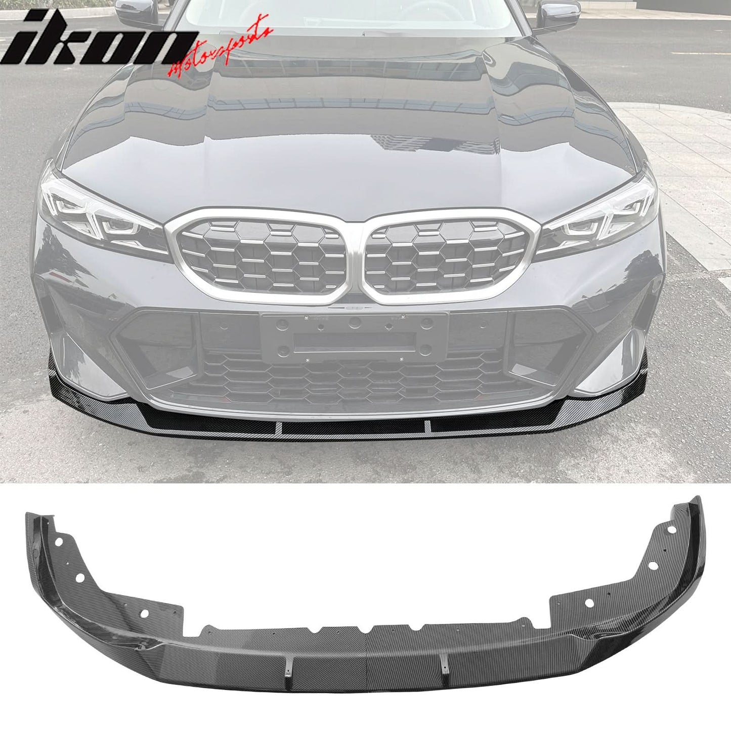 2023-2025 BMW G20 M Sport M340i Front Lip M Performance 2PC Black