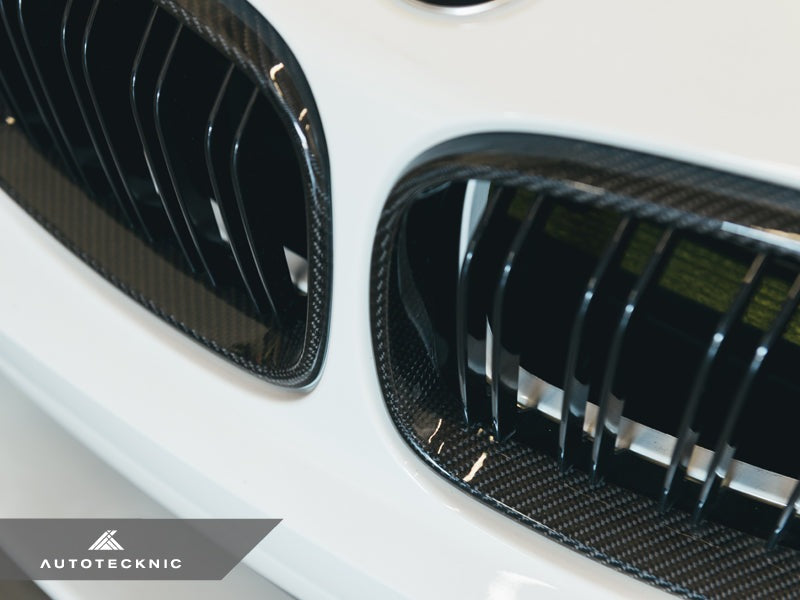 AutoTecknic Dual-Slats Carbon Fiber Front Grille Set - F87 M2