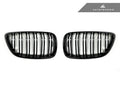 AutoTecknic Dual-Slats Gloss Black Front Grille Set - F87 M2