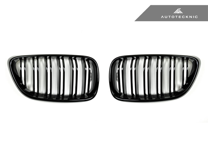 AutoTecknic Dual-Slats Gloss Black Front Grille Set - F87 M2