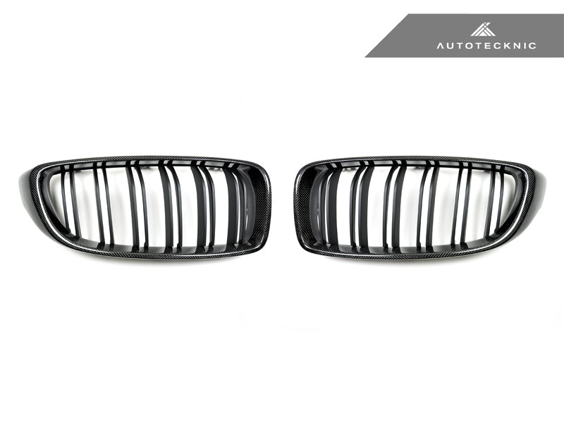 AutoTecknic Dual-Slats Carbon Fiber Front Grille Set - F80 M3/F82 M4
