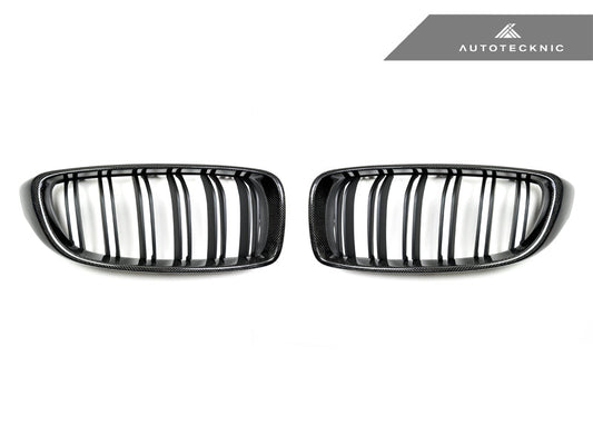 AutoTecknic Dual-Slats Carbon Fiber Front Grille Set - F80 M3/F82 M4