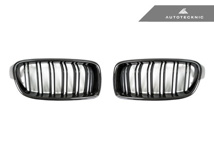 AutoTecknic Dual-Slats Carbon Front Grille Set - F30