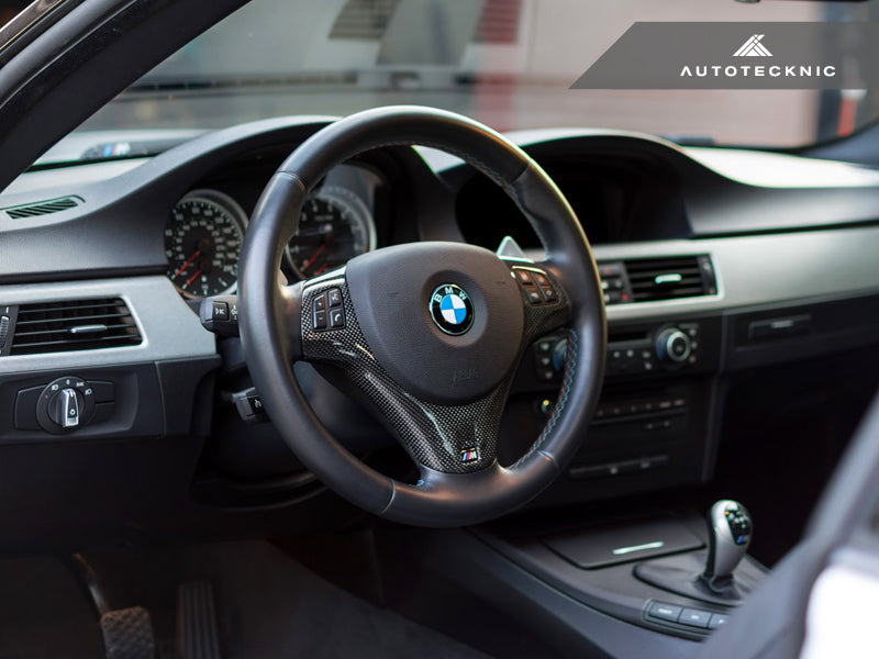 AutoTecknic Carbon Fiber Steering Wheel Trim - E9X M3