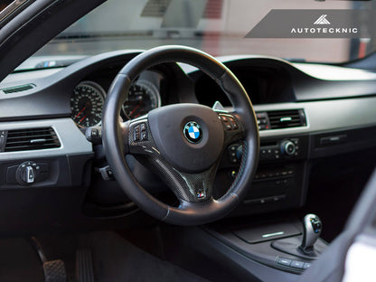 AutoTecknic Carbon Fiber Steering Wheel Trim - E9X M3
