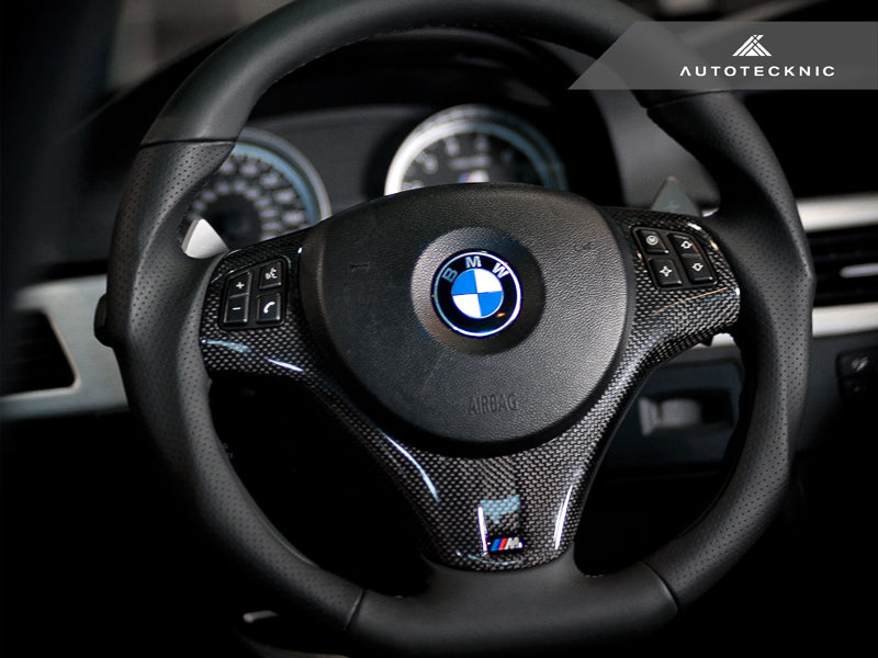AutoTecknic Carbon Fiber Steering Wheel Trim - E9X M3