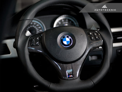 AutoTecknic Carbon Fiber Steering Wheel Trim - E9X M3