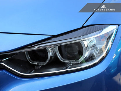 AutoTecknic Carbon Fiber Headlight Trim Set - F30 3 Series Sedan