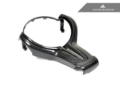 AutoTecknic Carbon Fiber Steering Wheel Trim Cover - F-Chassis M Vehicles