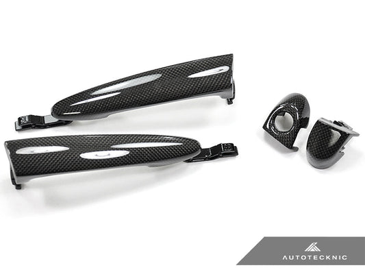 AutoTecknic Replacement Carbon Fiber Door Handles - BMW E90/ E92/ F30 3-Series