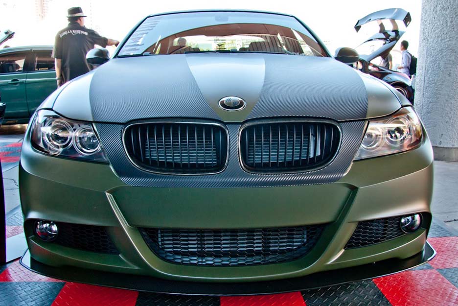 BMW E90 M-Sport Bumper Carbon Fiber Front Wind Splitter | House of Apex - House of Apex