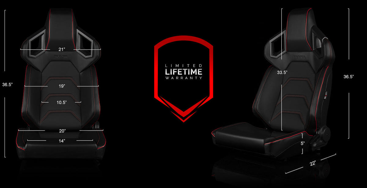 ALPHA-X Series Sport Reclinable Seats - Priced Per Pair