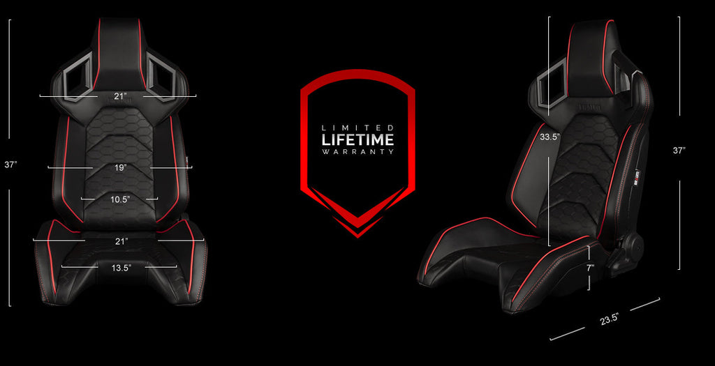 ALPHA-X Series Sport Reclinable Seats - Priced Per Pair