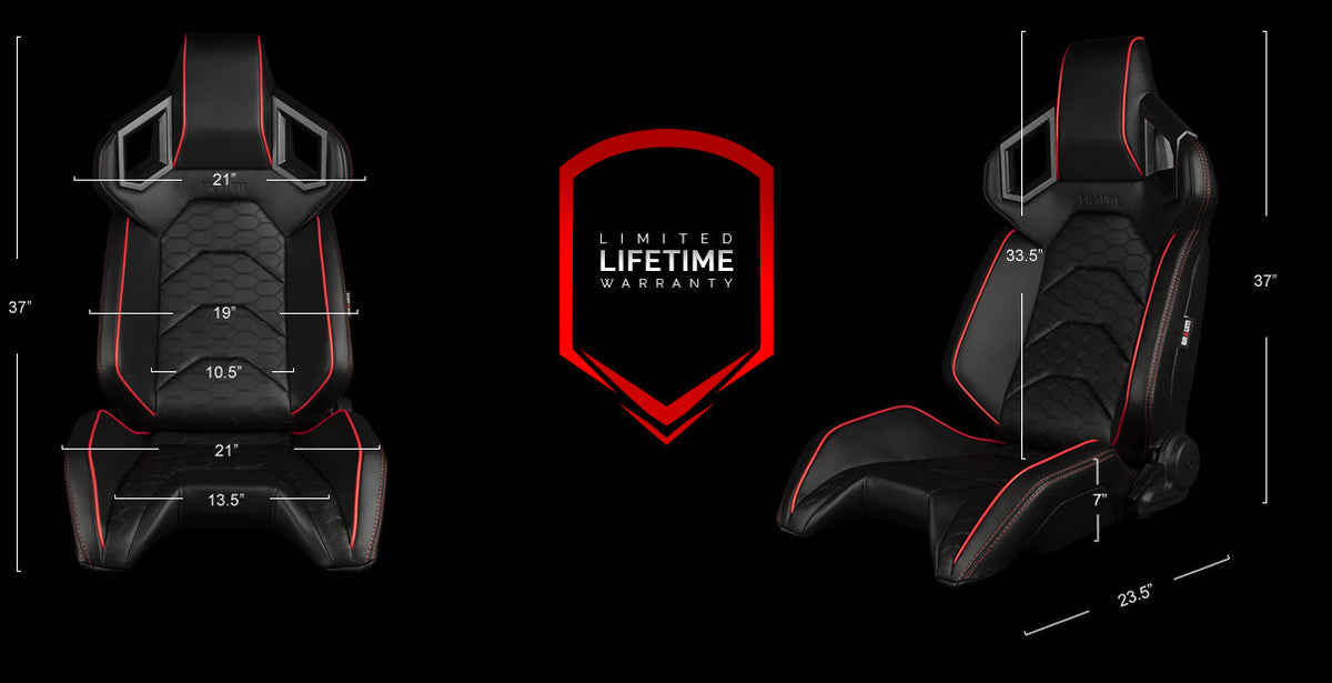 ALPHA-X Series Sport Reclinable Seats - Priced Per Pair