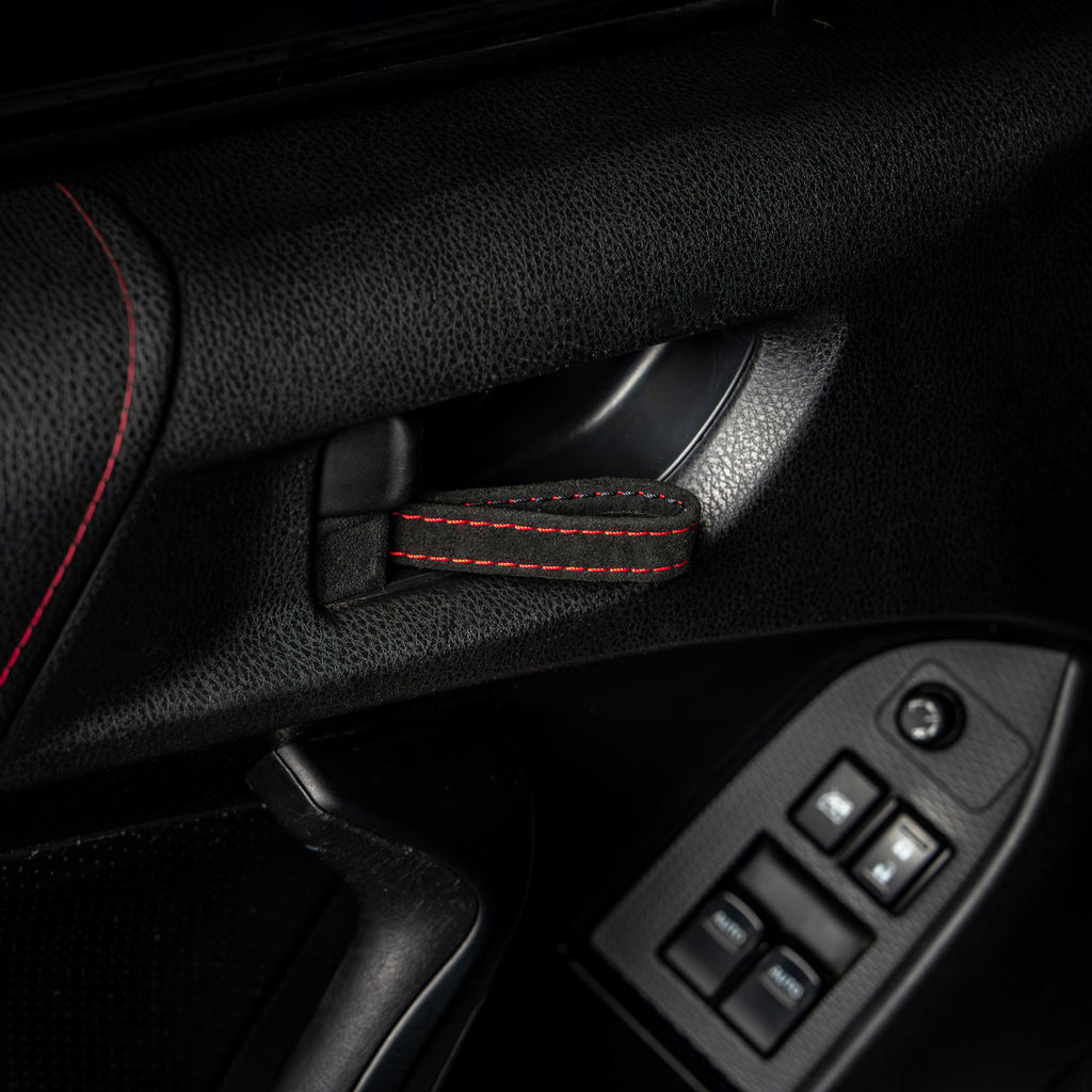 Billetworkz Alcantara Door Pull Strap Kit - Fits Subaru WRX/STI (2008-2021), BRZ (2013-2021), Crosstrek (2013-2017) & More