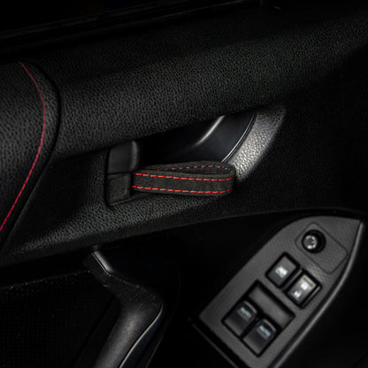 Billetworkz Alcantara Door Pull Strap Kit - Fits Subaru WRX/STI (2008-2021), BRZ (2013-2021), Crosstrek (2013-2017) & More