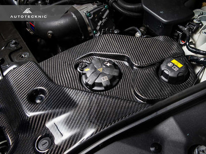 AutoTecknic Dry Carbon Fiber Engine Bay Trim - A90 Supra