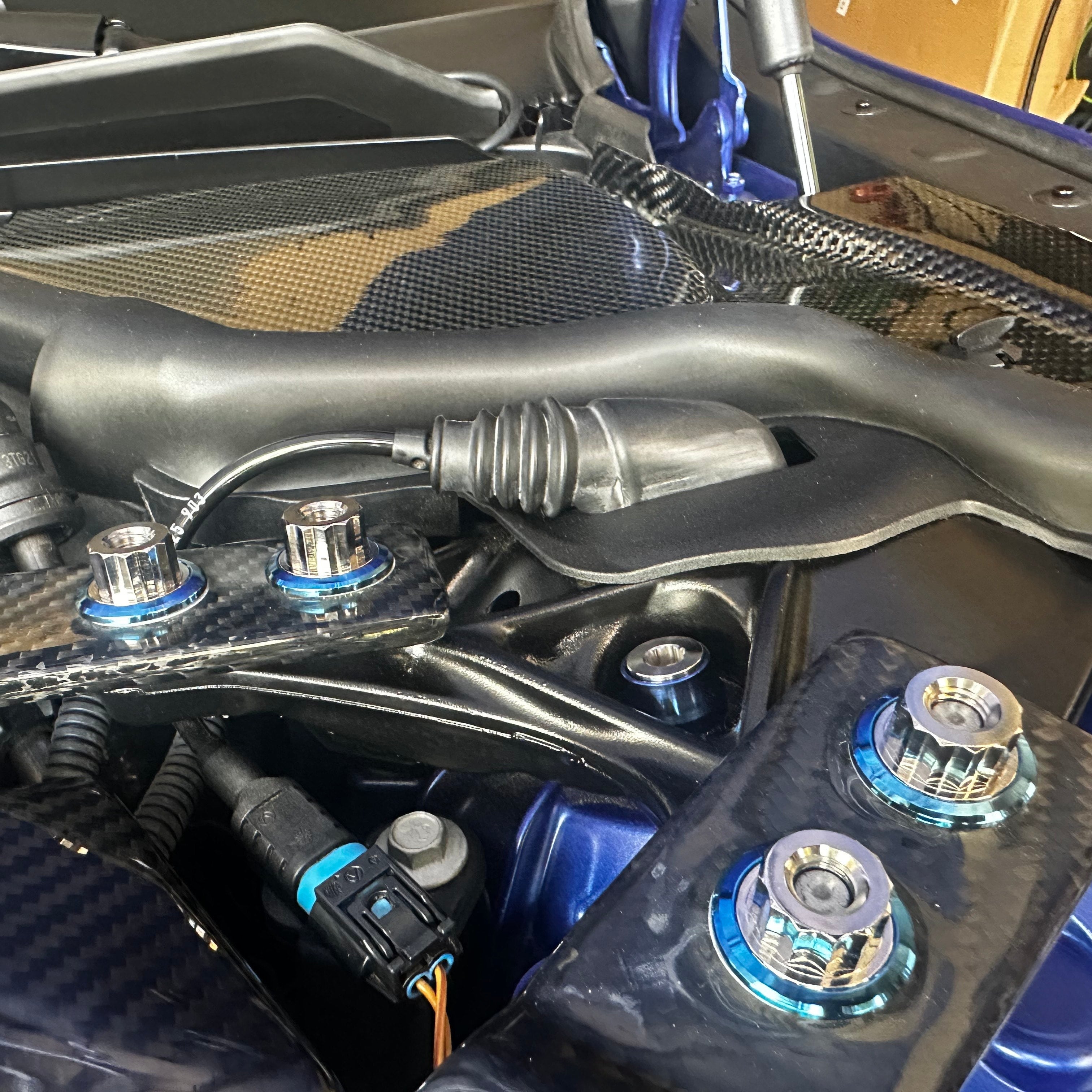 JDC Titanium Strut Brace Hardware Kit | 2021-2026 BMW M3/M4 | House of Apex - House of Apex