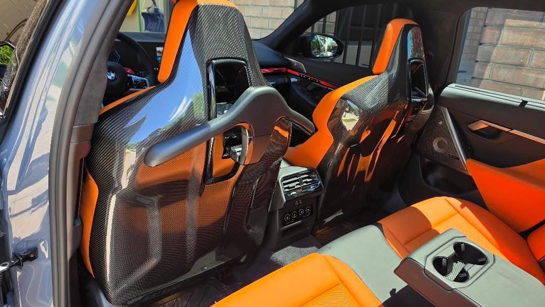 G90 / G99 M5 OEM Style Dry Carbon Fiber Seat Back Covers