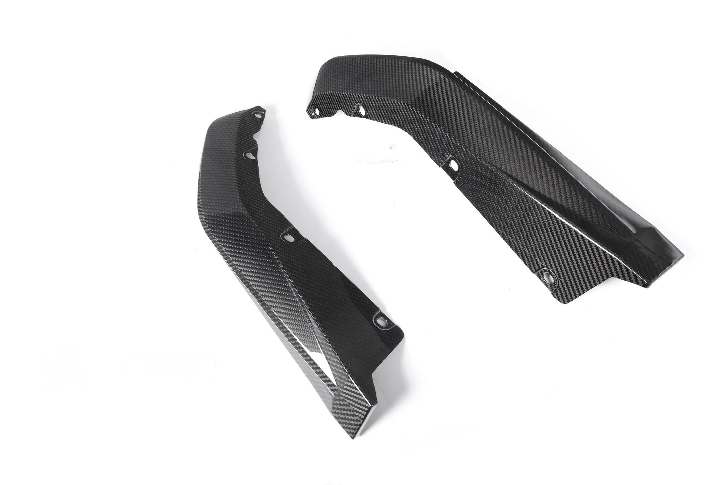 G8X Dry Carbon Fiber Rear OEM Style Replacement Bumper Splitters