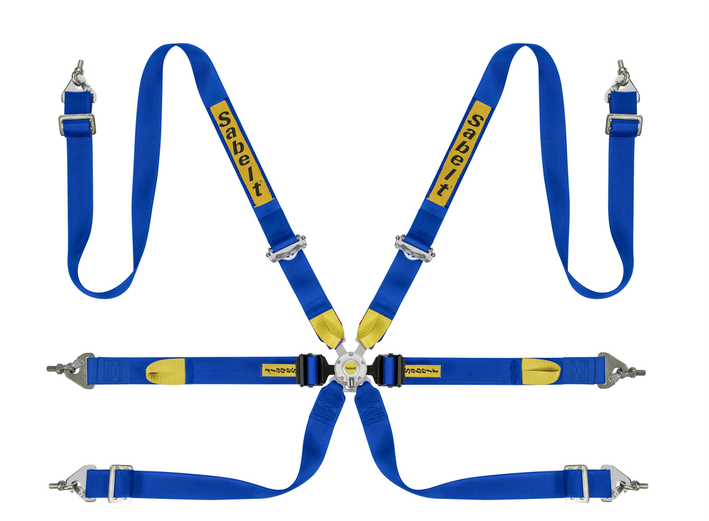 Sabelt Enduro Series Silver 6-Point Harness