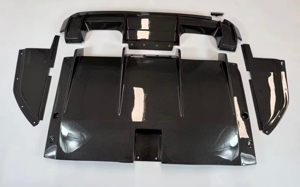 G8X DRY CARBON FIBER 7 PIECE RACE DIFFUSER/UNDERTRAY
