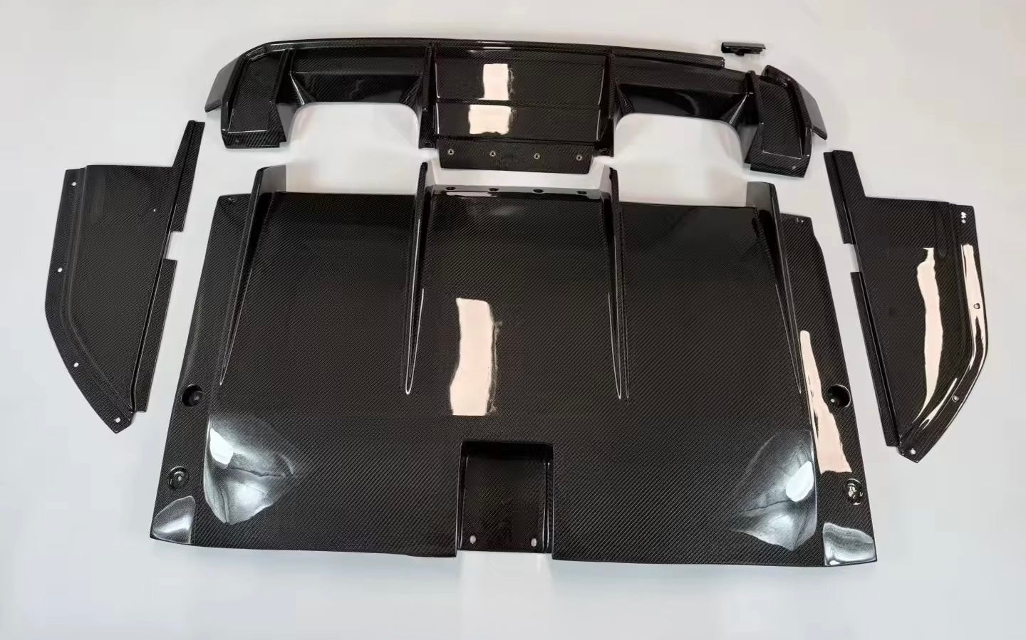 G8X DRY CARBON FIBER 7 PIECE RACE DIFFUSER/UNDERTRAY