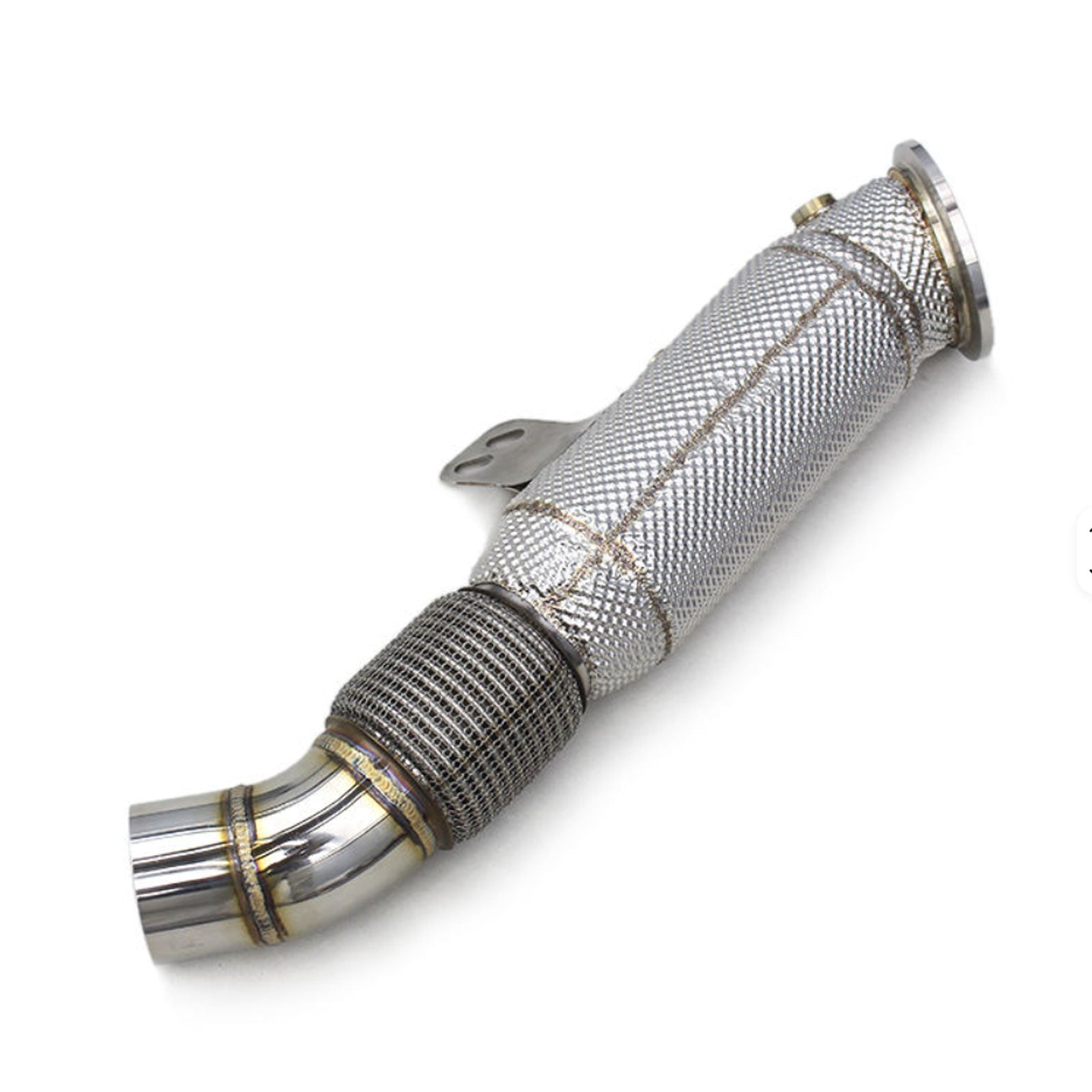 High Flow T304 Stainless Exhaust Downpipe for Toyota Supra A90 and BMW G20 M340i
