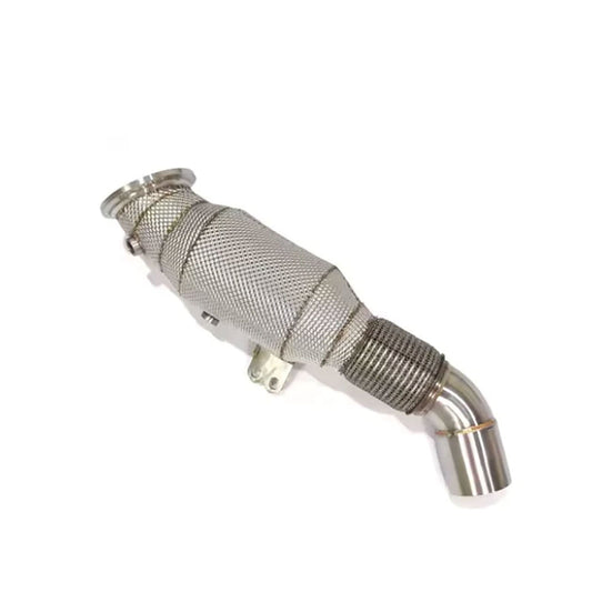 High Flow T304 Stainless Exhaust Downpipe for Toyota Supra A90 and BMW G20 M340i