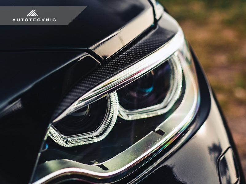 AutoTecknic Carbon Fiber Headlight Trim Set - F87 M2/ M2 Competition