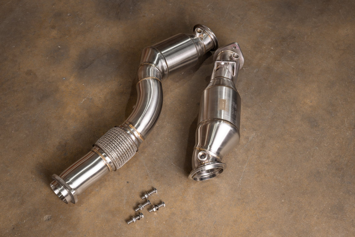 BMW G80/G82/G83/G87 400 Cell Catted Downpipes