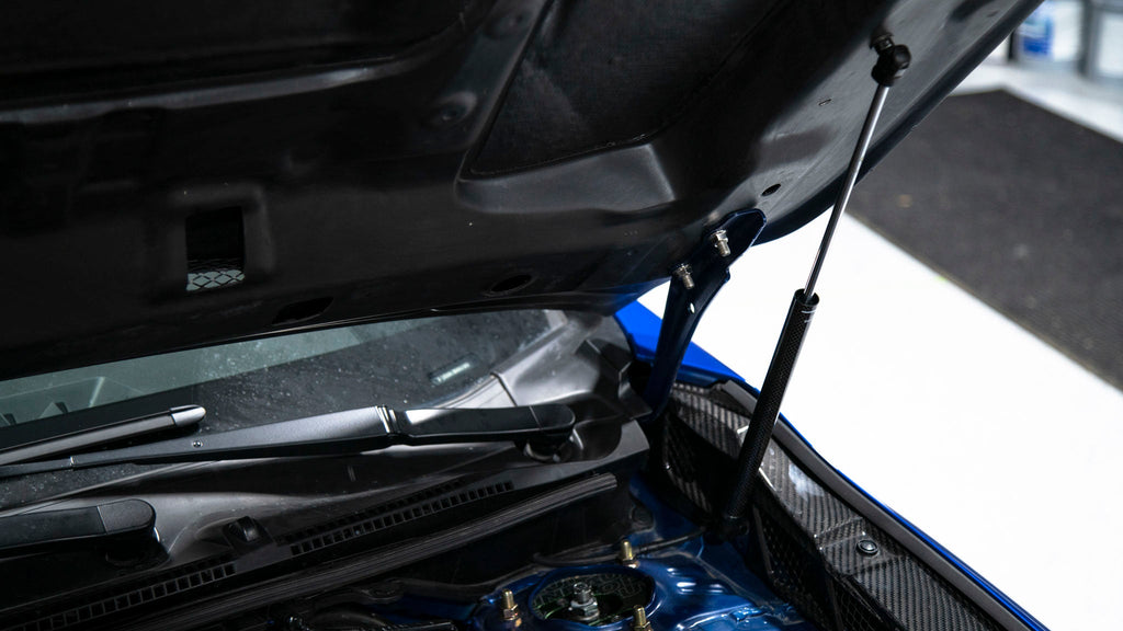 OLM Carbon Fiber Wrapped Hood Struts - 2022+ WRX